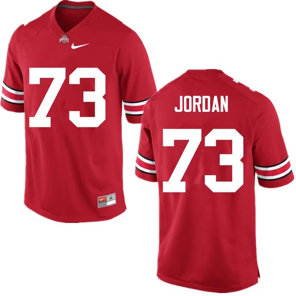 Michael Jordan Ohio State Buckeyes Men's NCAA #73 Nike Red College Stitched Football Jersey MGU8756YA